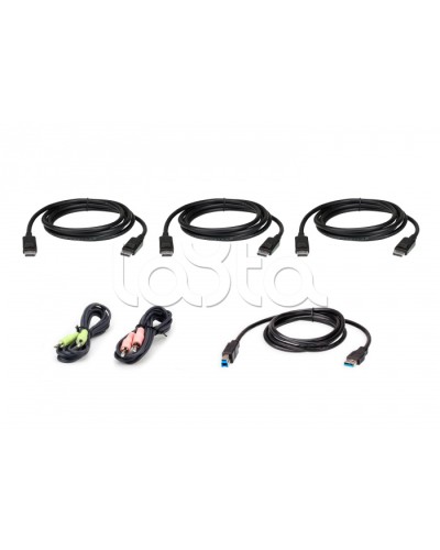 Комплект KVM-кабелей USB DisplayPort Triple Display (1.8м) ATEN 2L-7D02UDPX6 в Хасавюрте Видеоусилители, Модуляторы, Делители Pintop.ru
