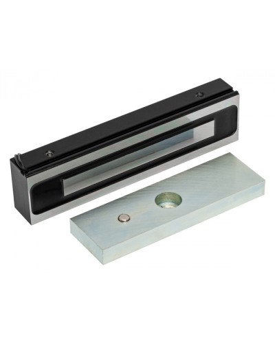 Электромагнитный замок AccordTec ML-200K-3 Premium Black с планкой в Хасавюрте Электромагнитные замки Pintop.ru