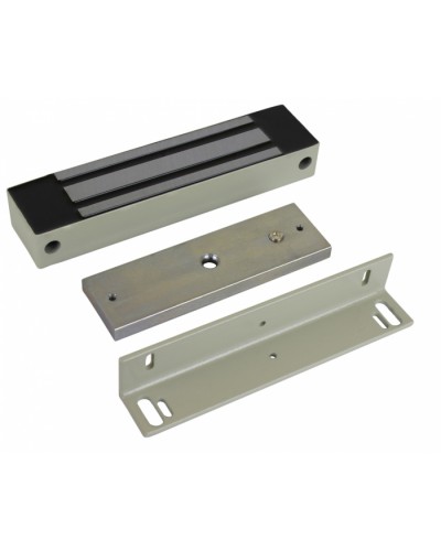 Замок электромагнитный влагозащищенный AccordTec ML-350N K-2 с уголком (серый) в Хасавюрте Электромагнитные замки Pintop.ru