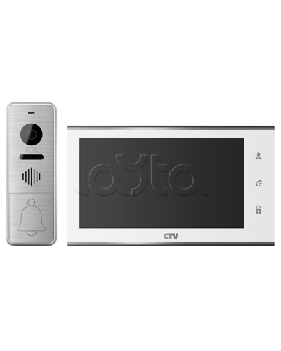 Комплект видеодомофона CTV-DP4705AHD (белый) в Хасавюрте Комплекты домофонов Pintop.ru