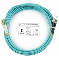 Шнур оптический duplex LC-ST 50/125 mm OM3 15м LSZH Cabeus FOP-50-LC-ST-15m