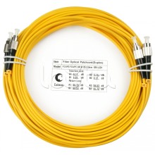 Шнур оптический duplex FC-FC 9/125 sm 20м LSZH Cabeus FOP(d)-9-FC-FC-20m