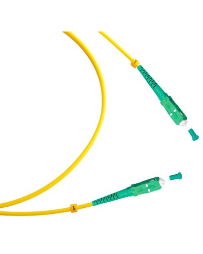 Шнур оптический simplex SC/APC-SC/APC 9/125 sm 5м LSZH Cabeus FOP(s)-9-SC/APC-SC/APC-5m в Хасавюрте Патч-корды оптические Pintop.ru