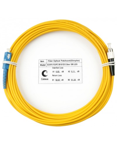 Шнур оптический simplex SC-FC 9/125 sm 25м LSZH Cabeus FOP(s)-9-SC-FC-25m в Хасавюрте Патч-корды оптические Pintop.ru