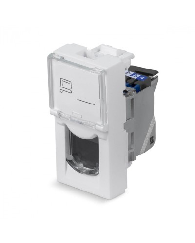 Модуль Keystone Jack RJ-45(8P8C), 180 градусов, категория 6, экранированная Cabeus (KJ-RJ45-Cat.6-SH-180T-FP-L-22,5) в Хасавюрте Модули Keystone Pintop.ru