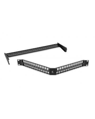 Угловая модульная патч-панель 19, 48 портов, 1U Cabeus (PLBHD-48-CON) в Хасавюрте Патч панель Pintop.ru