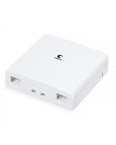 Корпус внешней оптической настенной розетки на 2 SC/LC Cabeus (OB-2SC/LC) в Хасавюрте Кросс оптический Pintop.ru