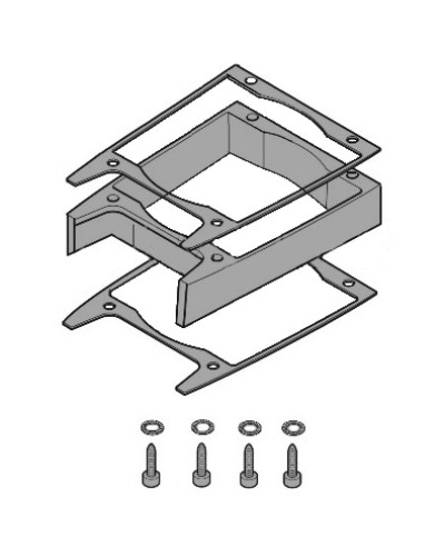 Удлинитель кожуха электродвигателя C-BXK, C-BXEK Came 119RICX043 в Хасавюрте Запчасти для шлагбаумов и автоматики Pintop.ru