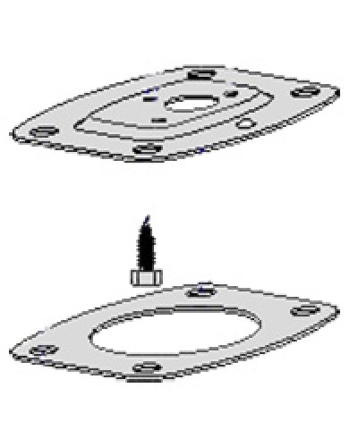 Монтажное основание стойки с анкерами DIR-L DIR-LNCame 119RIR146 в Хасавюрте Запчасти для шлагбаумов и автоматики Pintop.ru