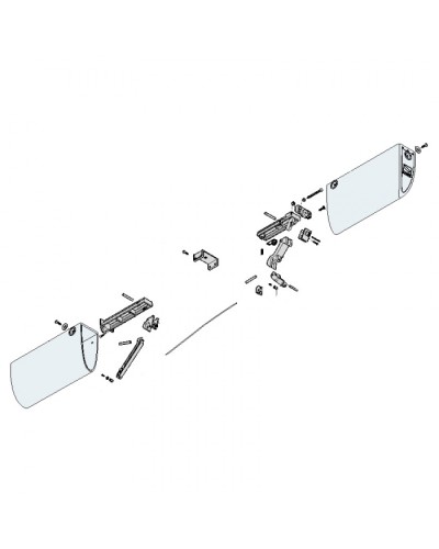 Заглушки боковые профиля безопасности DF Came 119RIR225 в Хасавюрте Запчасти для шлагбаумов и автоматики Pintop.ru