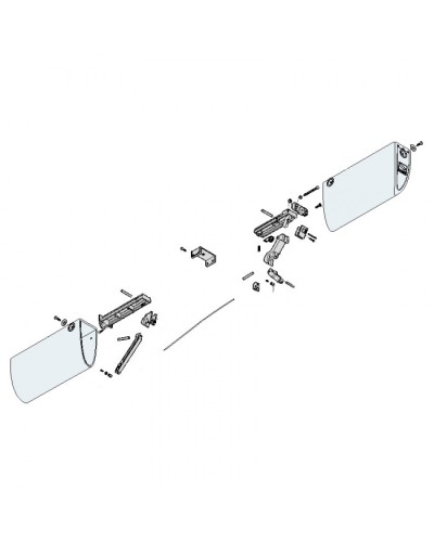 Механизм нижний профиля DF Came 119RIR228 в Хасавюрте Запчасти для шлагбаумов и автоматики Pintop.ru