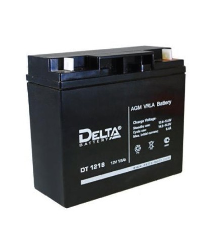Аккумулятор свинцово-кислотный Delta DT 1218 в Хасавюрте Электротехническое оборудование Pintop.ru