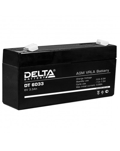 Аккумулятор свинцово-кислотный Delta DT 6033 в Хасавюрте Электротехническое оборудование Pintop.ru