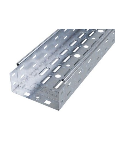 Лоток перфорированный 150х100 L 2000, горячеоцинкованный DKC 35332HDZ в Хасавюрте Кабельные лотки Pintop.ru