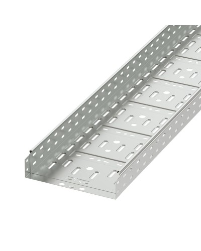 Лоток перфорированный 300х80 L2000, горячеоцинкованный DKC 35315HDZ в Хасавюрте Кабельные лотки Pintop.ru