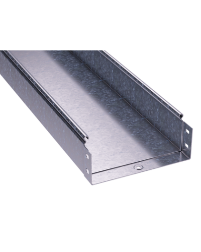 Лоток 150х80 L 3000 толщ. 1,0 мм, цинк-ламельный DKC (3506310ZL) в Хасавюрте Кабельные лотки Pintop.ru