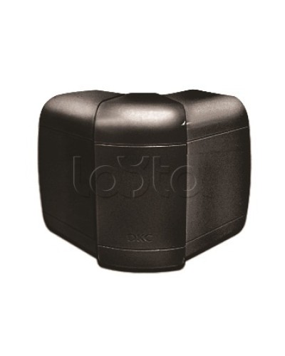 Угол внешний 110х50 мм, измен. черный DKC 01052A в Хасавюрте Аксессуары для лотков Pintop.ru