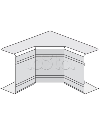 Угол внутренний неизменяемый (90°) NIA 40х40 DKC 01822 в Хасавюрте Аксессуары для кабель-канала Pintop.ru