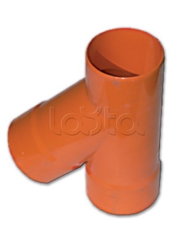 Тройник для двустенных труб одного диаметра ф63мм, 45°, полипропилен DKC 019063 в Хасавюрте Повороты, муфты, тройники Pintop.ru