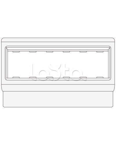 Рамка-суппорт под 6 модулей BRAVA PDA-3BN 100 DKC 10653 в Хасавюрте Аксессуары для кабель-канала Pintop.ru