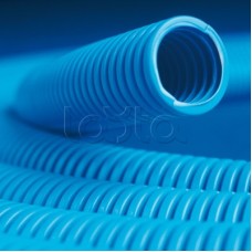 Труба ППЛ гибкая гофр. д.16мм, лёгкая без протяжки синий (100 м) DKC 10916