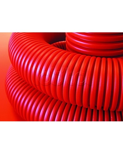 Труба гибкая двустенная д.110мм цвет красный, без протяжки DKC 120911100 в Хасавюрте Стяжки-хомуты Pintop.ru