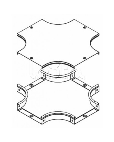 Крышка DPX на ответвитель крестообразный осн. 200 DKC 38064 в Хасавюрте Аксессуары для лотков Pintop.ru