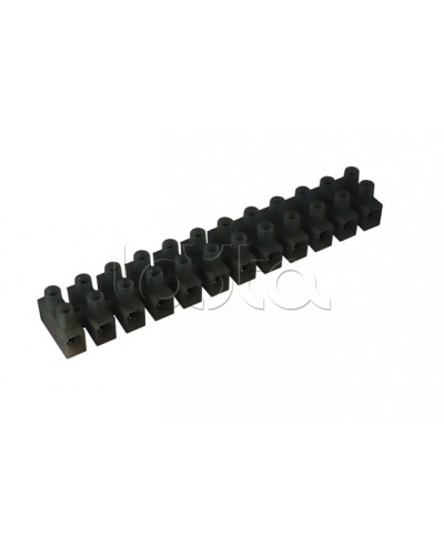 Клеммник полипропиленовый черный 12р 6 кв.мм DKC 43312PL/R в Хасавюрте Клеммные колодки Pintop.ru