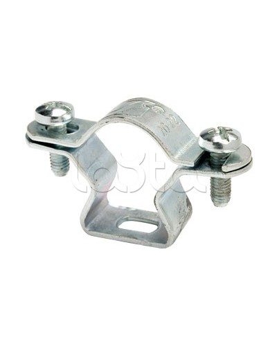 Стальной хомут 25-3/4 мм, оцинкованная сталь DKC 6040-25 в Хасавюрте Крепеж Pintop.ru