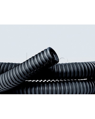 Труба ПНД гибкая гофр. д.32мм, лёгкая без протяжки, 25м, цвет чёрный DKC 70732 в Хасавюрте Труба гофрированная Pintop.ru