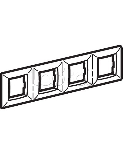 Рамка четырехместная DKC (75014W) в Хасавюрте Аксессуары для кабель-канала Pintop.ru