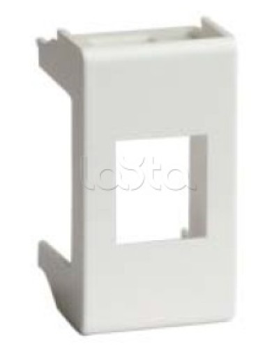 Адаптер для информационных разъемов SIEMON, белый, 1мод. DKC 76608B в Хасавюрте Аксессуары для стоек и шкафов Pintop.ru