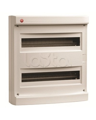 Щиток настен.без двер.36мод.,IP40,сер.,с усил. клем.блок.2х87312 DKC 83736 в Хасавюрте Боксы для автоматов Pintop.ru