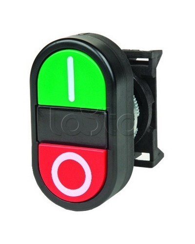 Кнопка двойная плоская, черная DKC ABFTM в Хасавюрте Кнопки выхода Pintop.ru