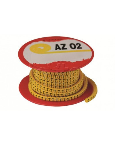 Колечко маркировочное 2, 2.5-4мм. черное на желтом DKC AZO302BY в Хасавюрте Крепежные изделия Pintop.ru