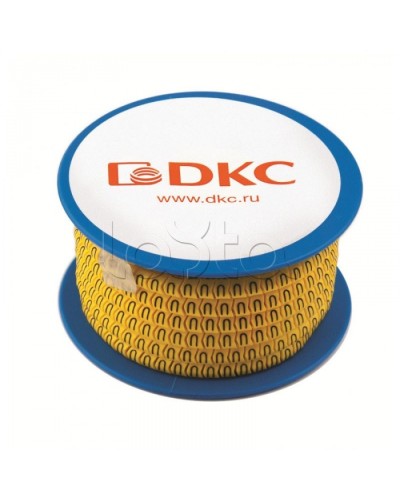 Колечко маркировочное 4, 2.5-4мм. черное на желтом DKC AZO304BY в Хасавюрте Аксессуары для кабель-канала Pintop.ru