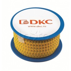 Колечко маркировочное O, 2.5-4мм. черное на желтом DKC AZO3OOBY