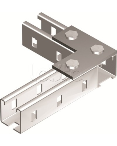 Пластина соединительная L-обр., длина 90х90 мм, 3отв., горячеоцинкованная DKC BMD1021HDZ в Хасавюрте Крепежные изделия Pintop.ru