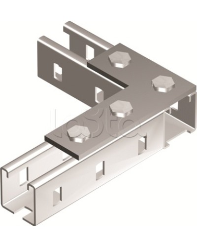 Пластина соединительная L-обр., длина 90х140 мм, 4отв., горячеоцинкованная DKC BMD1022HDZ в Хасавюрте Аксессуары для лотков Pintop.ru