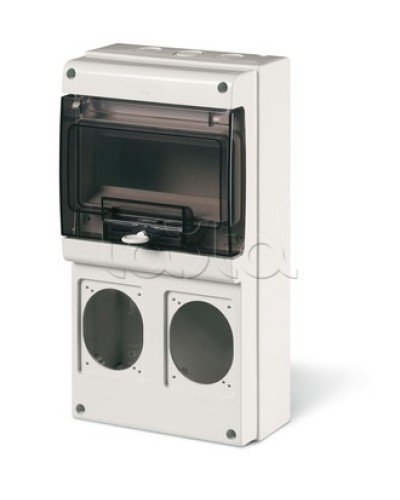 Корпус на 8 модулей и 2 поста с основанием 70х87 мм. Тип M340 DKC DIS6722300 в Хасавюрте Аксессуары для стоек и шкафов Pintop.ru