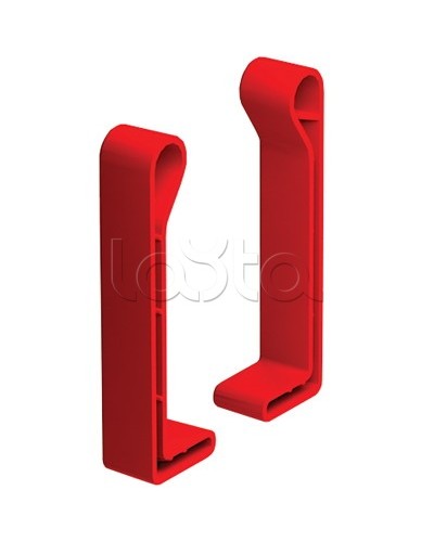 Комплект торцевых заглушек, правая + левая, H 80, полиэтилен RAL3020 DKC LS5000 в Хасавюрте Аксессуары для лотков Pintop.ru