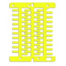 Маркировка для провода, жесткая, для трубочек. 4х12мм. Желтая DKC NUT12Y