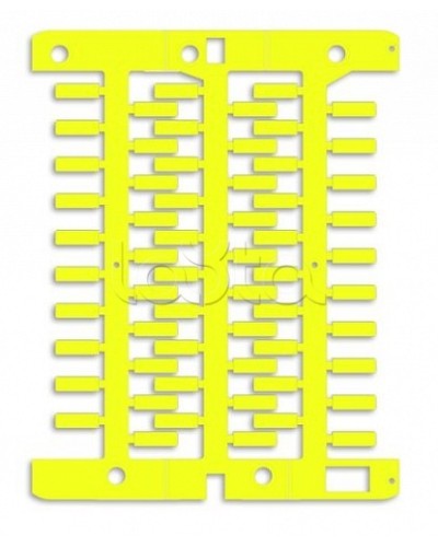 Маркировка для провода, жесткая, для трубочек. 4х12мм. Желтая DKC NUT12Y в Хасавюрте Крепежные изделия Pintop.ru