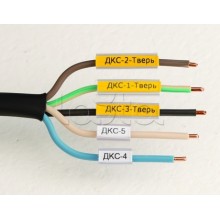 Маркировка для провода, гибкая, для трубочек. 4х10мм. Белая DKC NUTFL10