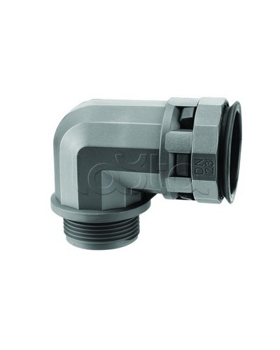 Муфта 90 грд. труба-коробка DN 12 мм, М20х1,5, полиамид, цвет черный DKC PAN12M20N в Хасавюрте Повороты, муфты, тройники Pintop.ru