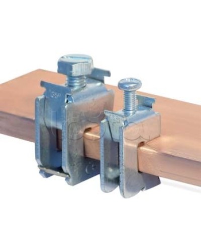 Шинная клемма для кабеля, сечение шины 5 мм, кабель 70-120 мм DKC R5BC0512 в Хасавюрте Аксессуары для лотков Pintop.ru