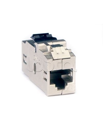 Модуль Keystone RJ45 CAT6 проходной экранированный, серебристый DKC RNK6FESL в Хасавюрте Модули Keystone Pintop.ru