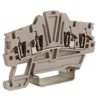 Зажим 1,5 кв.мм серый 2 ввод/2 вывода DKC ZHM420GR