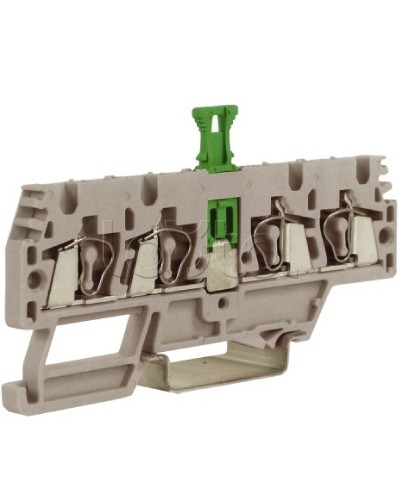 Зажим, 2 ввод/2 вывода, серый 2,5 кв.мм, с размыкателем DKC ZHMS10GR в Хасавюрте Держатели, клипсы, скобы Pintop.ru