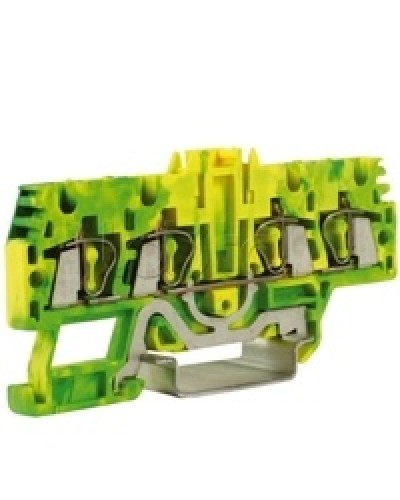 Зажим для заземления, 2 ввод/2 вывода, 2,5 кв.ммжелто-зеленый DKC ZHT520-RET в Хасавюрте Держатели, клипсы, скобы Pintop.ru